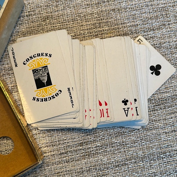 Vintage Congress Playing Cards, 3 pack - Picture 5 of 5